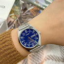 Casio MTP-V006D-2B Analog Watch with Stainless Steel Band, 45.1 × 38 × 9.4 mm, Water Resistant, Mineral Glass, 2-Year Battery Life - Men's Automatic Watch with Quartz Movement for Daily Use.