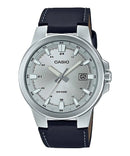 Casio analog men's watch mtp-e173l-7av leather strap 50m water resist