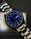 Casio MTP-V006D-2B Analog Watch with Stainless Steel Band, 45.1 × 38 × 9.4 mm, Water Resistant, Mineral Glass, 2-Year Battery Life - Men's Automatic Watch with Quartz Movement for Daily Use.