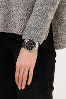 Casio men's diving watch mtd-1053d-1a dial black steel strap 200m water resist