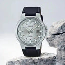 Casio analog men's watch mtp-e173l-7av leather strap 50m water resist