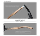 KINGSEVEN 2023 New Handmade Wood Sunglasses Polarized Men's Glasses UV400 Protection Mirror Eyewear Wooden Temples Oculos Z5518