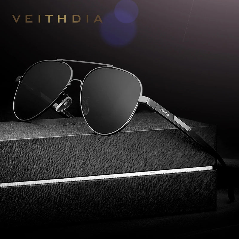 VEITHDIA Men's Sunglasses Aluminum Photochromic Women Polarized UV400 Lens Fashion Driving Outdoor Eyewear Male Sun Glasses 6699