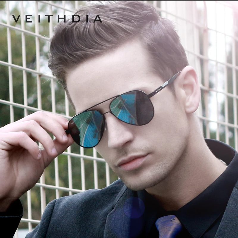 VEITHDIA Men's Sunglasses Aluminum Photochromic Women Polarized UV400 Lens Fashion Driving Outdoor Eyewear Male Sun Glasses 6699