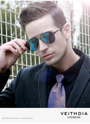 VEITHDIA Men's Sunglasses Aluminum Photochromic Women Polarized UV400 Lens Fashion Driving Outdoor Eyewear Male Sun Glasses 6699