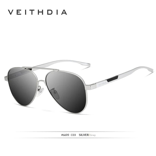 VEITHDIA Men's Sunglasses Aluminum Photochromic Women Polarized UV400 Lens Fashion Driving Outdoor Eyewear Male Sun Glasses 6699