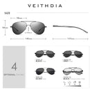 VEITHDIA Men's Sunglasses Aluminum Photochromic Women Polarized UV400 Lens Fashion Driving Outdoor Eyewear Male Sun Glasses 6699