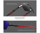 KINGSEVEN Aluminum Men's Sunglasses Polarized Lens Brand Design Temples Sun glasses Coating Mirror Glasses Oculos de sol 7719