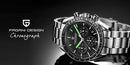 PAGANI DESIGN New Retro Watch Luxury Moon Quartz Watches For Men Stainless steel Luminous waterproof Sport Chronograph Man 2025