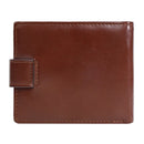 Buckle 2 Fold Wallets PU Leather Urban Recreational Style Men's Short Wallet ID Badge Holder Solid Color Male Leather Purse