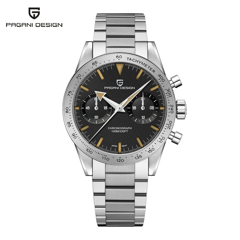 2025 New PAGANI DESIGN Retro Men's Watches Luxury Chronograph Wristwatches Quartz Watch For Men AR Sapphire Waterproof Luminous