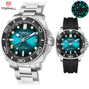TOPHILL Field watch automatic watch Submariner Style nh34 GMT Dive Watch 300m Waterproof  Diving Sapphire Ceramic bezel Luxury