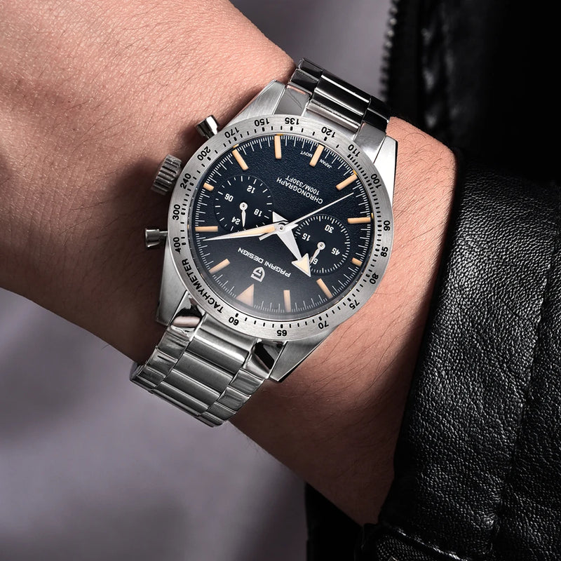 2025 New PAGANI DESIGN Retro Men's Watches Luxury Chronograph Wristwatches Quartz Watch For Men AR Sapphire Waterproof Luminous