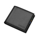 Business Man Wallet Simple Design Bifold Cowhide Genuine Leather Credit Card Wallet for Men Birthday Gifts