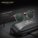 KINGSEVEN Luxury Causal Large Frame Sunglass Women Sunscreen Fashion Polarized UV400 Glasses Outdoor Driving Alloy Eyeglasses