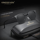 KINGSEVEN Luxury Causal Large Frame Sunglass Women Sunscreen Fashion Polarized UV400 Glasses Outdoor Driving Alloy Eyeglasses