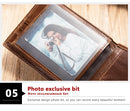 WESTAL Genuine Leather Wallet with Coin Purse RFID Wallet for Men Cardholder Money Bags
