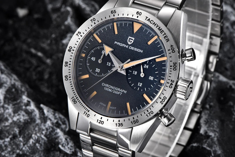 2025 New PAGANI DESIGN Retro Men's Watches Luxury Chronograph Wristwatches Quartz Watch For Men AR Sapphire Waterproof Luminous