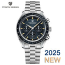 PAGANI DESIGN 2025 New Moon Watches Men Quartz Watch For Men Auto Date Speed Sport Chronograph AR Sapphire Mirror Wrist watch