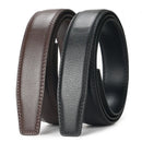 Men's High-Quality Genuine Leather Belt Adjustable Automatic Buckle Black/Brown Cuttable Ratchet Belt for Men