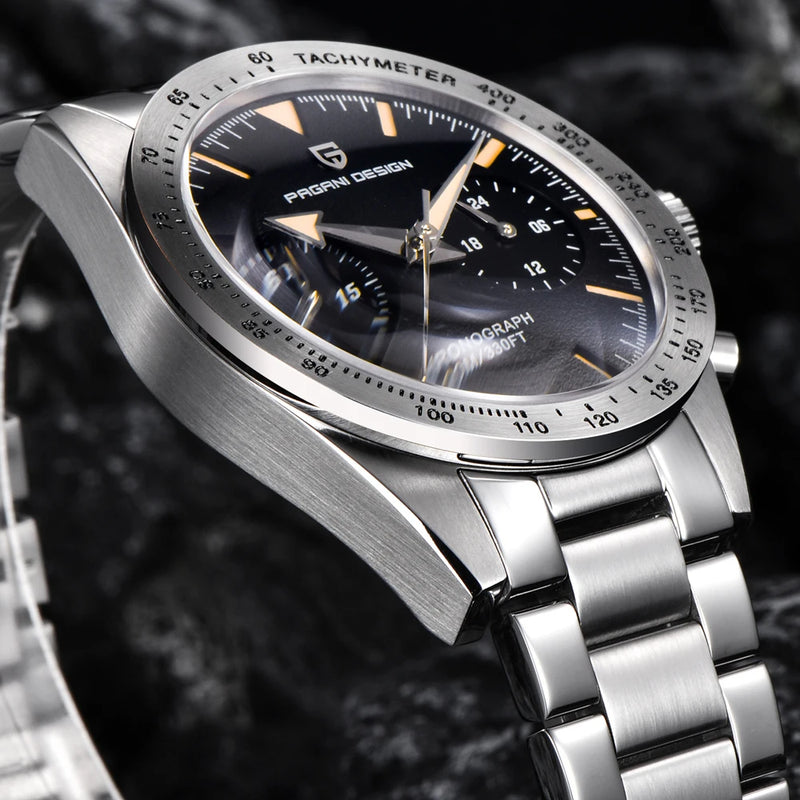 2025 New PAGANI DESIGN Retro Men's Watches Luxury Chronograph Wristwatches Quartz Watch For Men AR Sapphire Waterproof Luminous