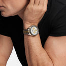 PAGANI DESIGN 2025 New Saturn Men's Watches Top Luxury Quartz Watch Men Light Tan Chronograph AR Sapphire crystal Wristwatch Men