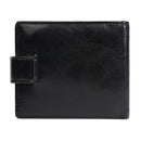 Buckle 2 Fold Wallets PU Leather Urban Recreational Style Men's Short Wallet ID Badge Holder Solid Color Male Leather Purse