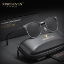 KINGSEVEN Luxury Causal Large Frame Sunglass Women Sunscreen Fashion Polarized UV400 Glasses Outdoor Driving Alloy Eyeglasses
