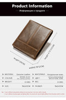 WESTAL Genuine Leather Wallet with Coin Purse RFID Wallet for Men Cardholder Money Bags