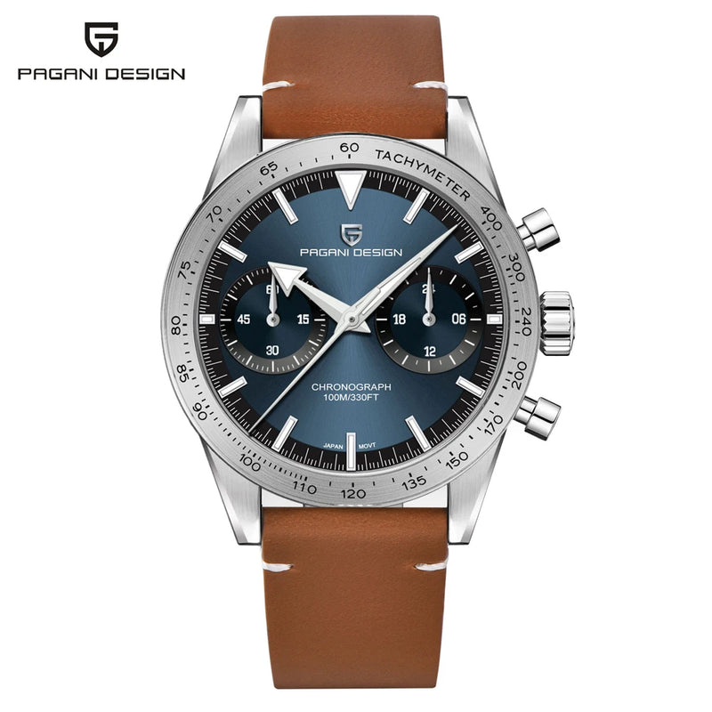 2025 New PAGANI DESIGN Retro Men's Watches Luxury Chronograph Wristwatches Quartz Watch For Men AR Sapphire Waterproof Luminous