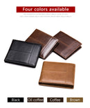 WESTAL Genuine Leather Wallet with Coin Purse RFID Wallet for Men Cardholder Money Bags