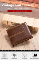 WESTAL Genuine Leather Wallet with Coin Purse RFID Wallet for Men Cardholder Money Bags