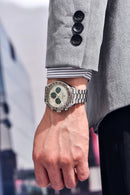 PAGANI DESIGN 2025 New Saturn Men's Watches Top Luxury Quartz Watch Men Light Tan Chronograph AR Sapphire crystal Wristwatch Men