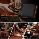 Wallets Mens Slim RFID Blocking Genuine Leather with Coin Pocket  2 Banknote Compartments 10 Credit Card Holders Wallet for Men