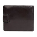 Buckle 2 Fold Wallets PU Leather Urban Recreational Style Men's Short Wallet ID Badge Holder Solid Color Male Leather Purse