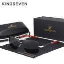 KINGSEVEN Aluminum Men's Sunglasses Polarized Lens Brand Design Temples Sun glasses Coating Mirror Glasses Oculos de sol 7719