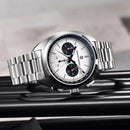 PAGANI DESIGN 2025 New Panda Dial Men Watches Luxury Quartz Watch For Men Japan VK63 Sport Chronograph Sapphire glass Wristwatch