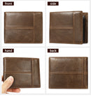 WESTAL Genuine Leather Wallet with Coin Purse RFID Wallet for Men Cardholder Money Bags