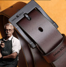 Genuine Leather Men's Belt Fashion Alloy Belts Buckle Luxury Brand Jeans Belts for Men Business Belt Female Belt