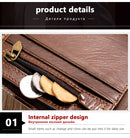 WESTAL Genuine Leather Wallet with Coin Purse RFID Wallet for Men Cardholder Money Bags