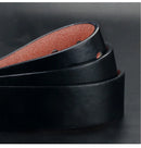 Maikun Men's Vintage Casual Belt Black Pin Buckle Student Versatile Leather Wide Belt